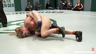 Blonde Goddesses vs Brunette Dragons in Anal Wrestling Semifinals