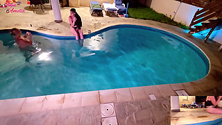 Poolside Peepers Turned Playmates - Our Wettest Holiday Surprise!