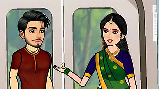 Vaibhav and Anjali's train mein chudai Indian Hindi Desi Cartoon Story Video