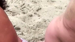 Bukkake beach party at Cap D Agde