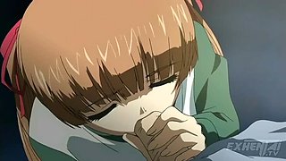 Hentai Uncensored: Japanese Classmate Learns How to Masturbate with Big Tits & Cum