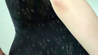 Amateur redhead masturbates then gives a blowjob