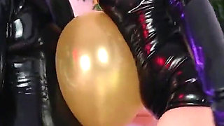 Hot Fetish, Air Balloons and Girls Latex Rubber Party Arya Grander