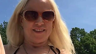 Cum Countdown Poolside Bikini Feet Tease