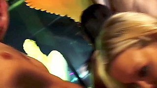 Cassie And Abbey Pull Their Panties Aside And Get Covered In Cum In Wild Gang