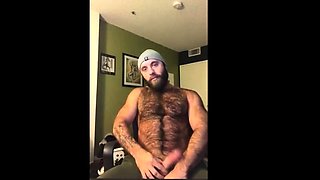 Hairy Lumberjack Shows Off his Cock ( No Cum )