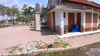 Bubble butt Thai girlfriend anal fucking