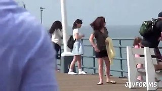 JAPANESE STUDENT VISITS USA AND GETS BWC: Big Tits, Big Ass  Blowjob Porn