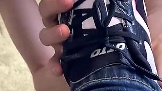 His Fucking Face and Tongue Is Cleaning Her Soccer Shoes! - Dave Moon - Jennifer - Bbusting licking
