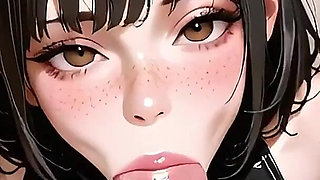 Cute Girl Sloppy Blowjob Anime Hentai Ai