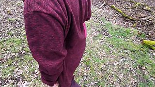 Barefeet tit slapping in nature