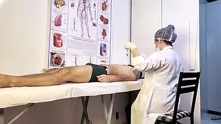 Nurse Exam Turns Naughty When Patient Gets Hard - Jennifer Pimenta Uncensored Medical Fetish