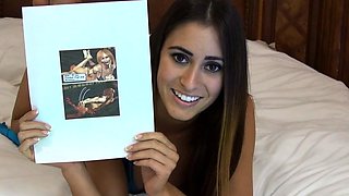 Stacked brunette goes solo toys and masturbation