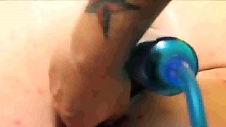 Anal submission, anal prolapse (homemade BDSM)