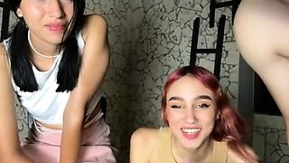 Webcam teens threesome party