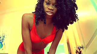 Toilet Slave Brushing- Ebony Goddess Goddess Rosie Reed Toilet Slavery- 1080p HD