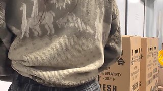 Walmart Wonders: Brunette's Public Tease Compilation