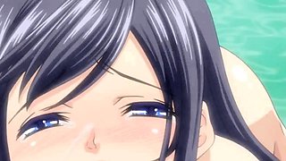 Busty Anime Maid with Big Cock Action