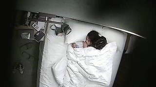Busty brunette hardcore sex caught on hidden cam