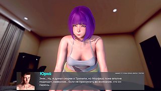 Busty detective with cartoonish curves in a wild adventure