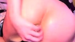 Dino Nuggiess Dildo Anal Riding In Maid Costume