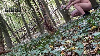 CFNM - Anal Douche in the Woods
