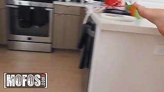 Violet Gems flirts with jmac in the pool side and realizes she makes the best decision after observing his pecker - mofos