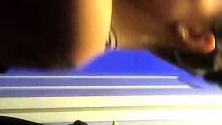 Amateur striptease and Solo masturbation