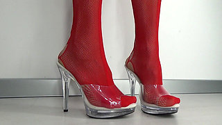 Housewife in Red Stockings