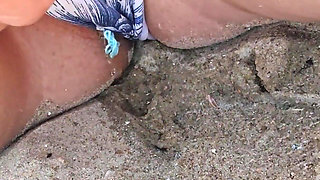 Sometimes I Need to Release Myself Peeing in the Sand at the Beach