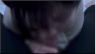 Girl With Short Hair Ejaculates A Lot In Her Mouth