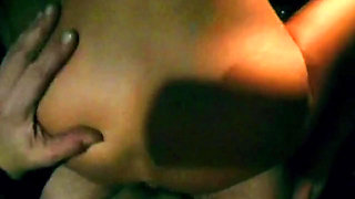 Brunette Fingers Herself Deep in Dark Car