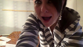 Broken toilet desperation and huge piss