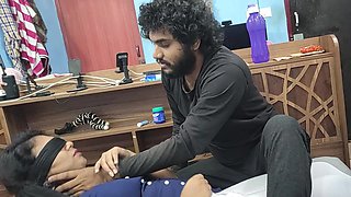 Blinfdfolded Wife Share Surprize Wedding Anniversary Gift From Husband with Husband's Friend