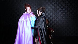 Mistress Youko - Satin Cape Domination Ft Mei