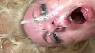 French Blonde Slut Face Fucked in Hardhore Session
