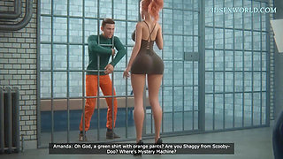 Tall Cheating Wife Would Do Anything to Save her Husband from the Jail (3D Anime)