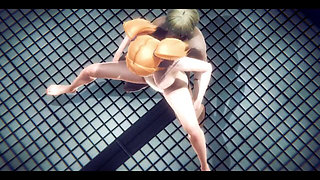 Hentai Uncensored 3D - Ger Blowjob and Fucked in a Public Toilet - Japanese Asian Manga Anime Film Game Porn