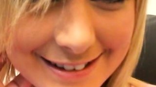 Amateur blonde teen POV sextape with hot anal fucking