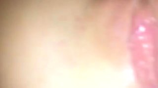 Hot brunette big boobs toying pink pussy