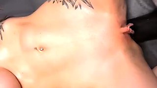 Big boobs milf masturbates with her dildo