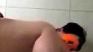 Amateur MILF Doggystyled in Bathroom