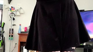 This brunette chick with nice big boobs and a pretty face is