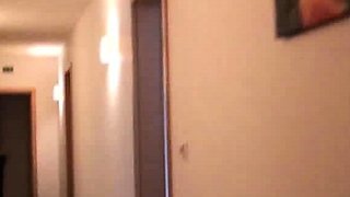 Small titted brunette teen fingering on the bed