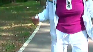 Horny teacher cums in student's mouth