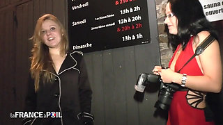First Time Experience for Our Pretty Student Jessica in a Club for Swingers