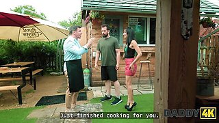 Cheating xxx with tempting Denis Marti and Lunita Galactica from Daddy4k