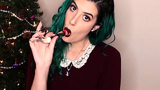 Sexy teen ebony solo toy masturbation