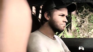 Small Tits Hottie Rough Car Sex 3D Cartoon Gaming Animation