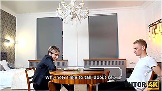 Tutor With Short Hair Has Unforgettable Affair With Disciple With Martin Spell And Janine Hard